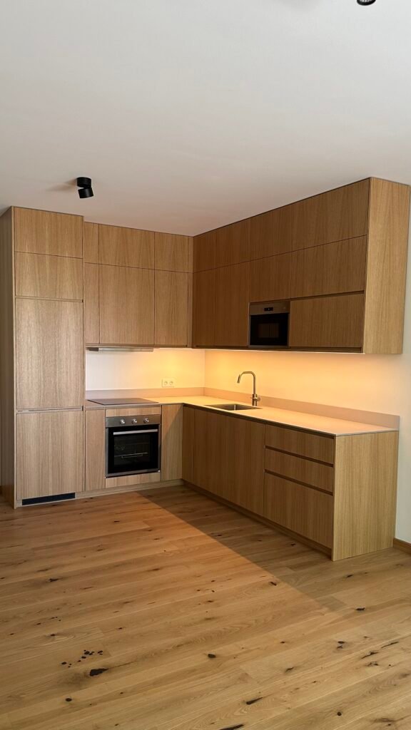 Kitchen with custom IKEA doors and fronts
