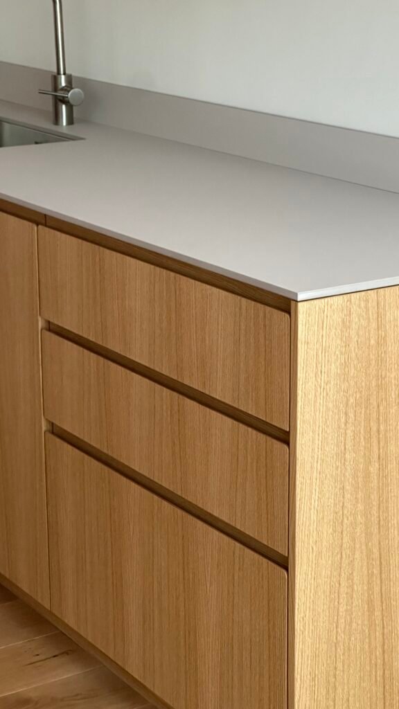 Kitchen with custom IKEA doors and fronts