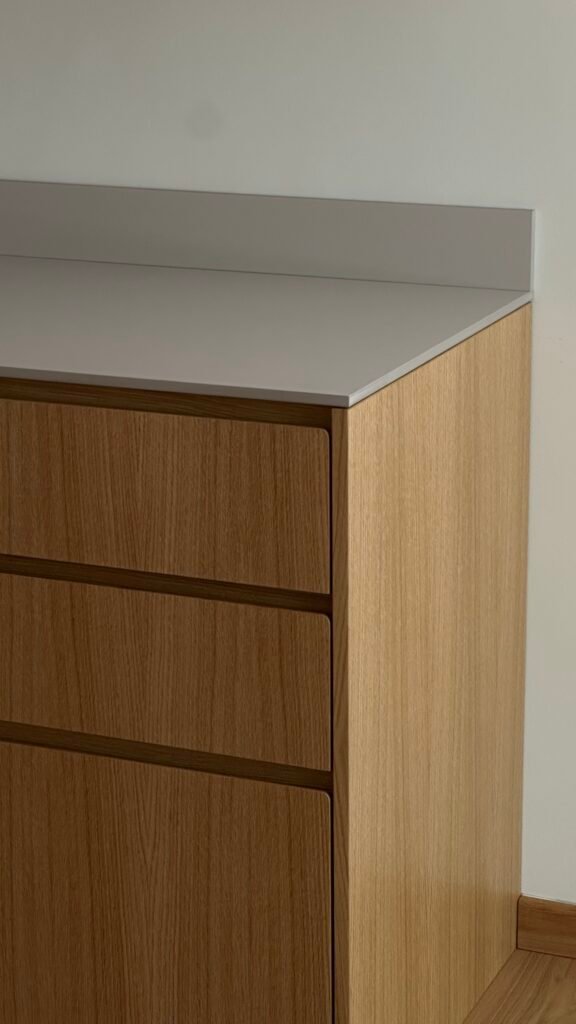 Kitchen with custom IKEA doors and fronts