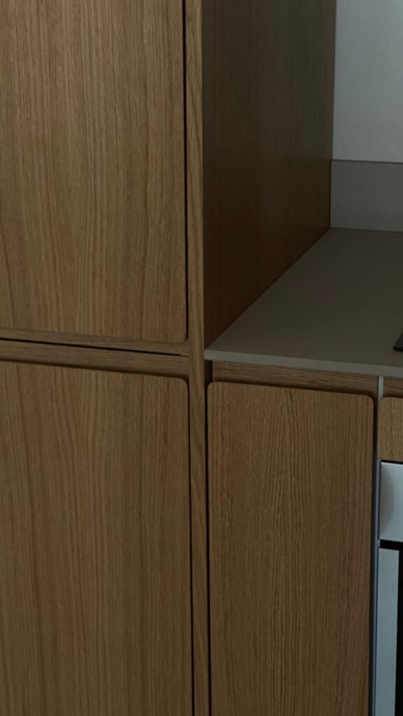 Kitchen with custom IKEA doors and fronts