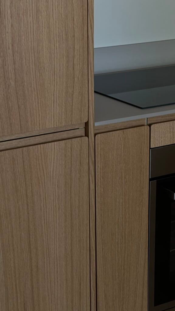 Kitchen with custom IKEA doors and fronts