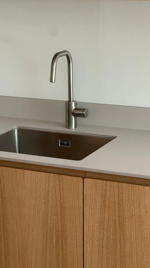 Kitchen with custom IKEA doors and fronts