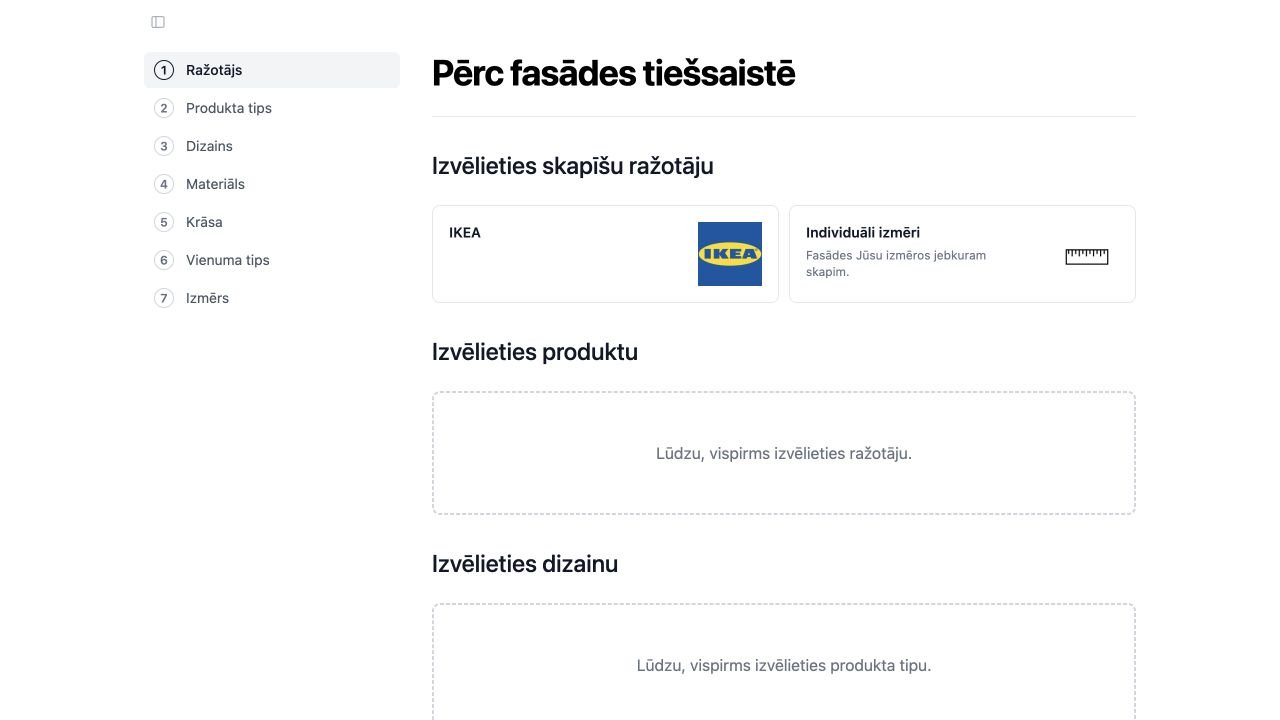 IKEA un individuālā risinājuma izvēle amadlo konfiguratorā